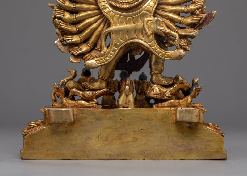 Yamantaka With Consort | Traditional Himalayan Sculpture