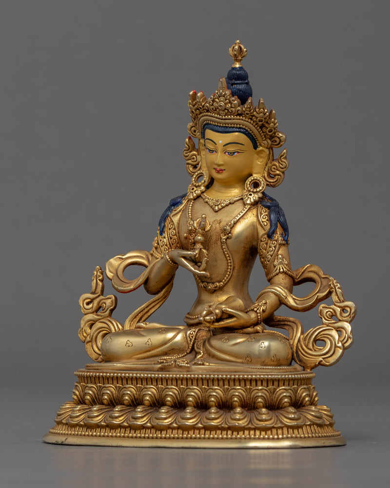 Vajrasattva Heruka Statue | Gold Plated Machine Molded Himalayan Art