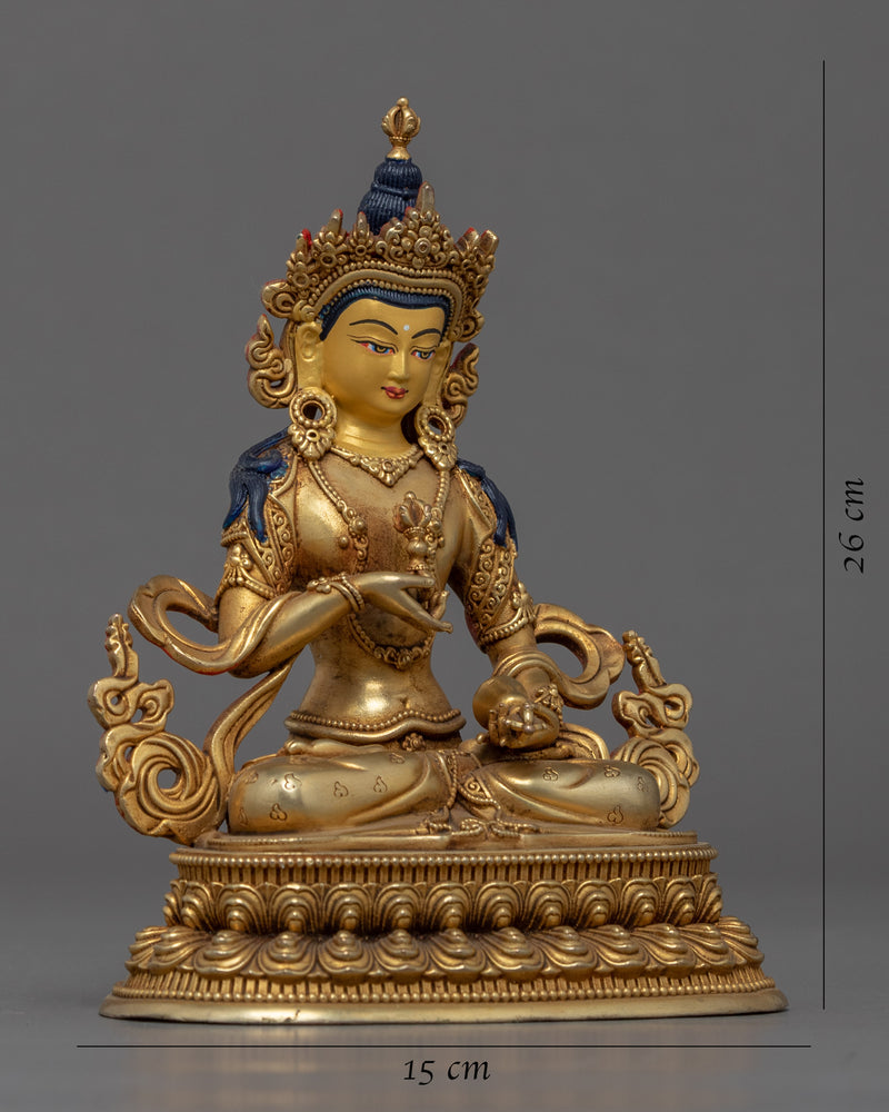 Vajrasattva Heruka Statue | Gold Plated Machine Molded Himalayan Art