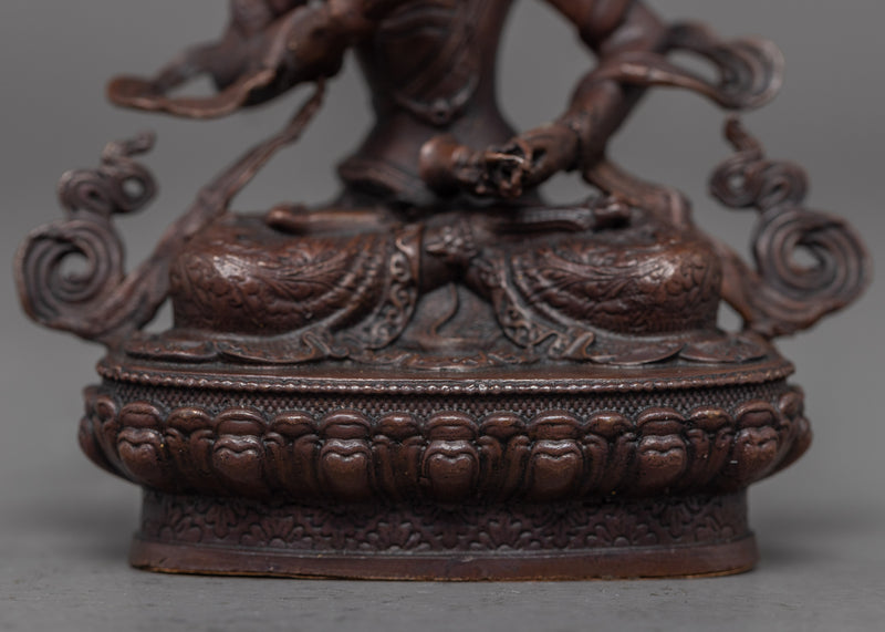 Vajrasattva Mini Copper Statue | Traditional Himalayan Art