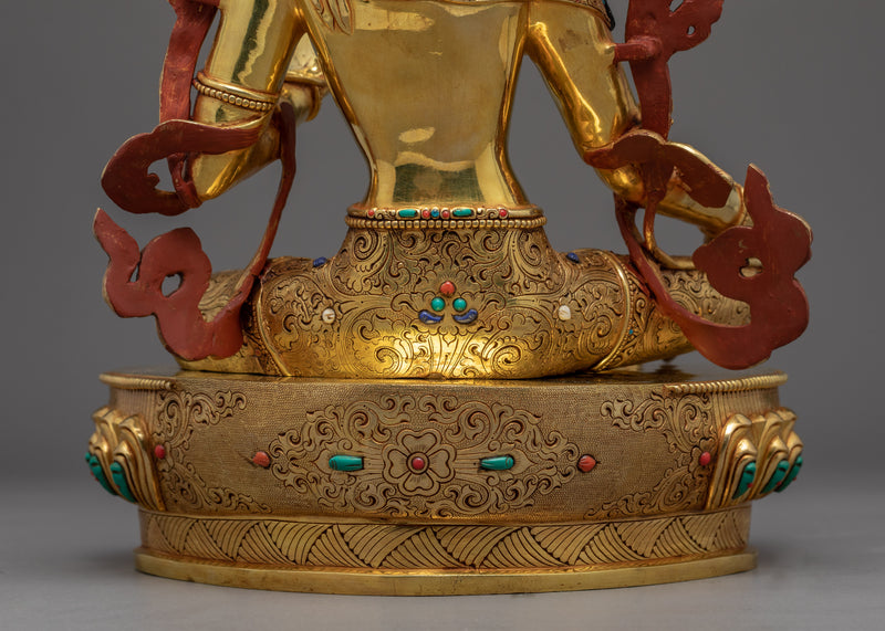 Green Tara Female Buddha |  Hand-crafted Mother Tara Statue