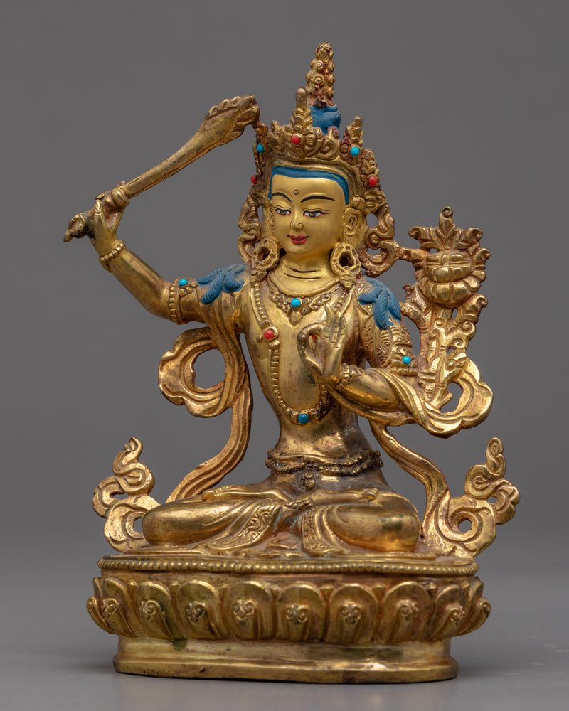 Small Manjushri Statue | Boddhisattva Wisdom Deity