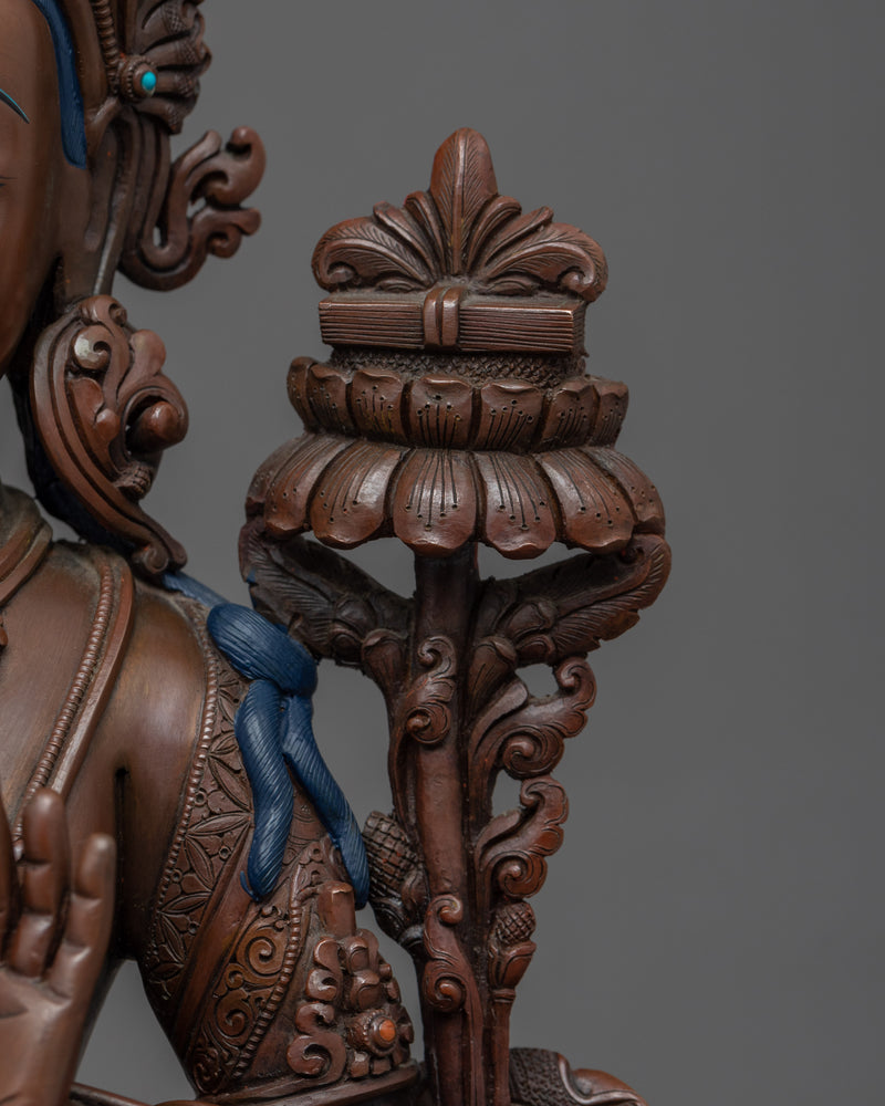 Manjushri Boddhisattva Statue | Handmade Buddhist Art