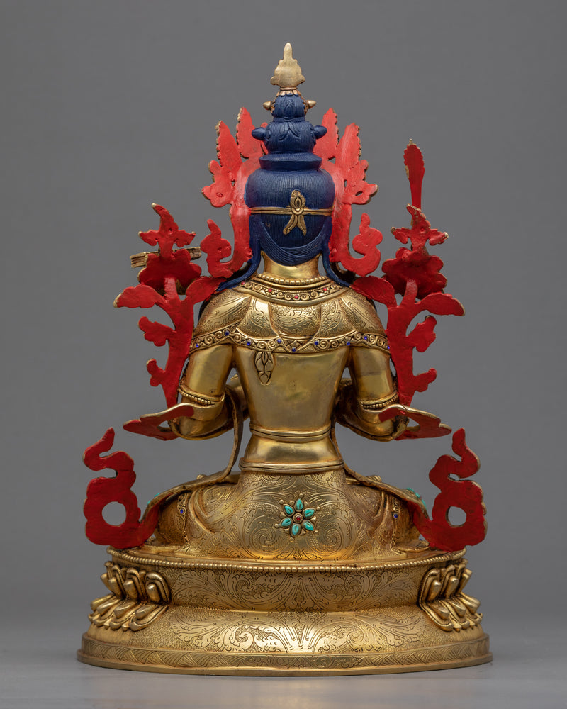 Manjushri Bodhisattva Of Wisdom Statue | Traditional Himalayan Art