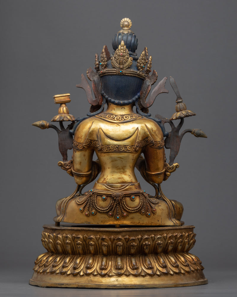 God Of The Wisdom Sculpture | Tibetan Bodhisattva Of Wisdom