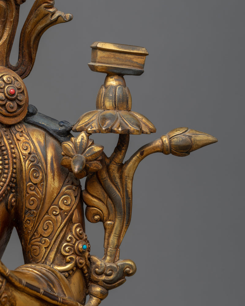 God Of The Wisdom Sculpture | Tibetan Bodhisattva Of Wisdom