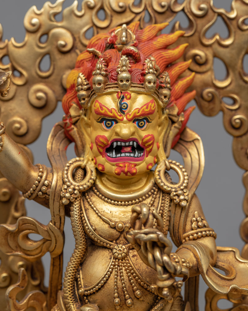 Vajrapani Kadampa Statue | 24K Gold Machine Made Statue