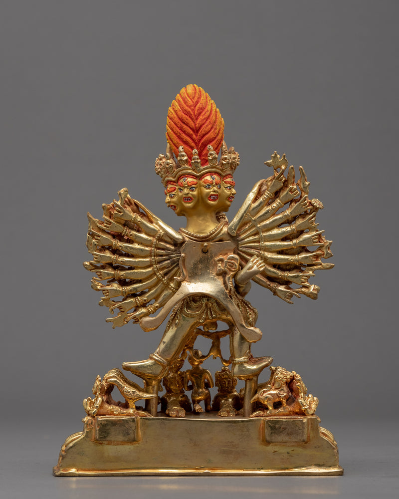 Yamantaka The Destroyer Of Death Statue | Yamantaka With Consort Sculpture