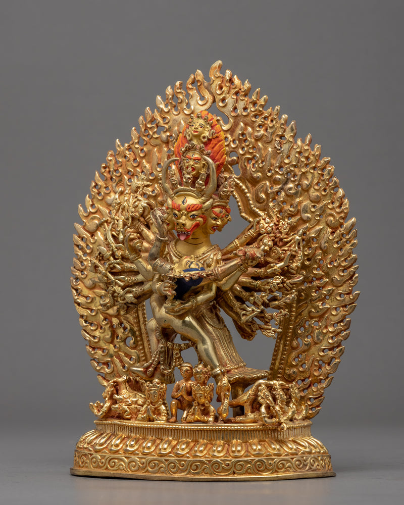 Yamantaka The Destroyer Of Death Statue | Yamantaka With Consort Sculpture