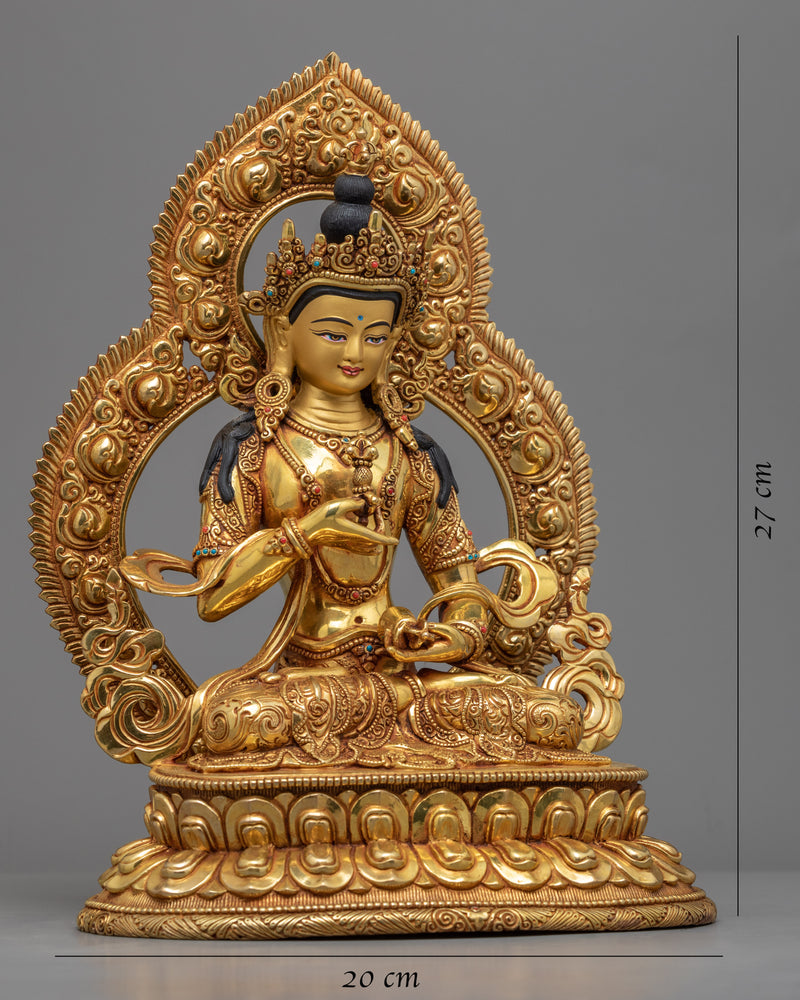 Dorje Sempa Mantra Sculpture | Himalayan Religious Statue For Virtue Practice