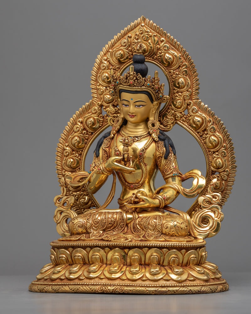 Dorje Sempa Mantra Sculpture | Himalayan Religious Statue For Virtue Practice