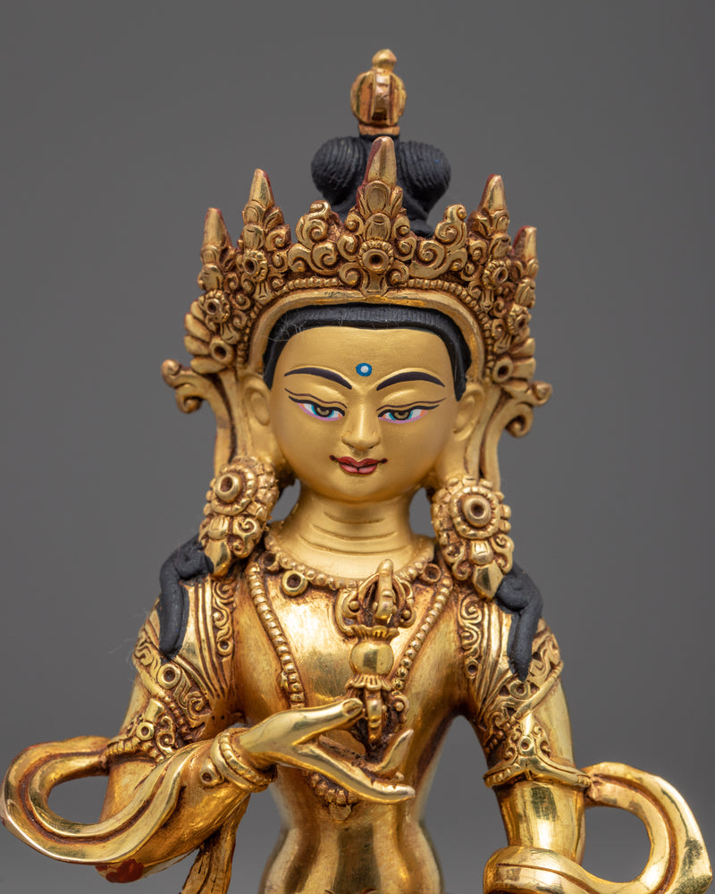 Adi Buddha Vajrasattva Statue | Himalayan Traditionally Hand-Sculpted Sculpture