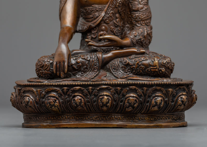 Siddhartha Gautama Real Himalayan Art | Shakyamuni Buddha Hand-Carved Statue