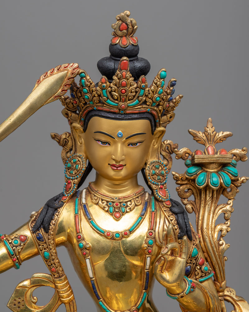 Buddha To Be, Manjushri Statue | Bodhisattva of Wisdom Statue