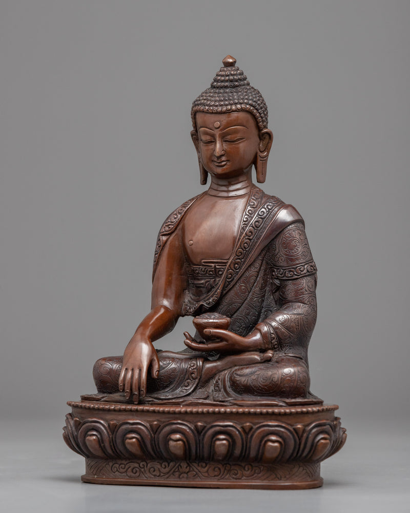 Historical Buddha Shakyamuni Sculpture | Hand Carved Statue for Meditation and Yoga