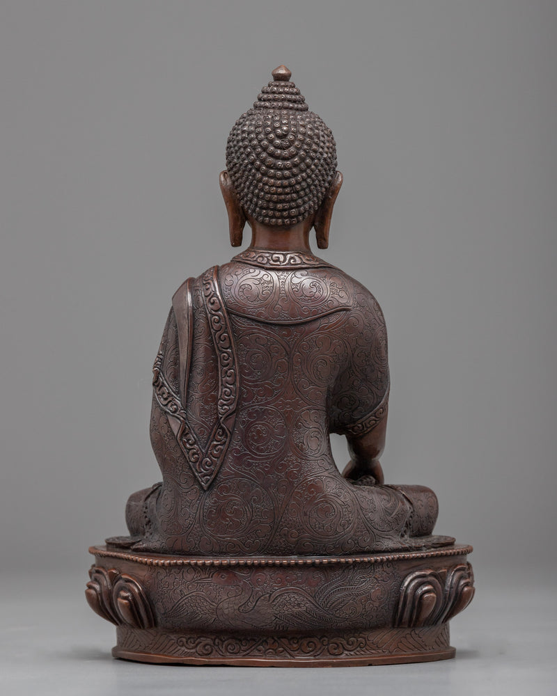 Historical Buddha Shakyamuni Sculpture | Hand Carved Statue for Meditation and Yoga