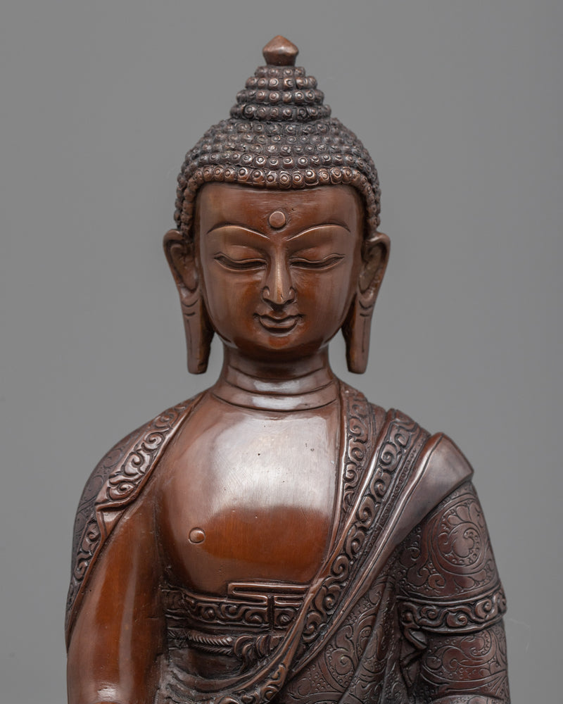 Historical Buddha Shakyamuni Sculpture | Hand Carved Statue for Meditation and Yoga