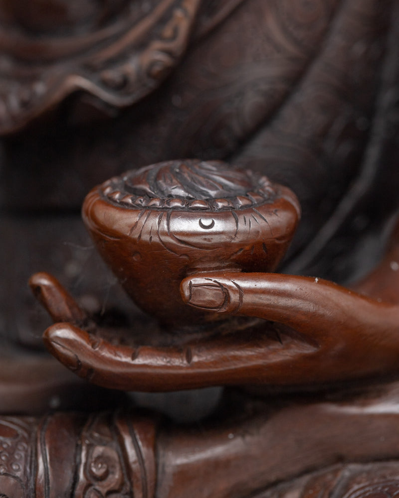 Historical Buddha Shakyamuni Sculpture | Hand Carved Statue for Meditation and Yoga