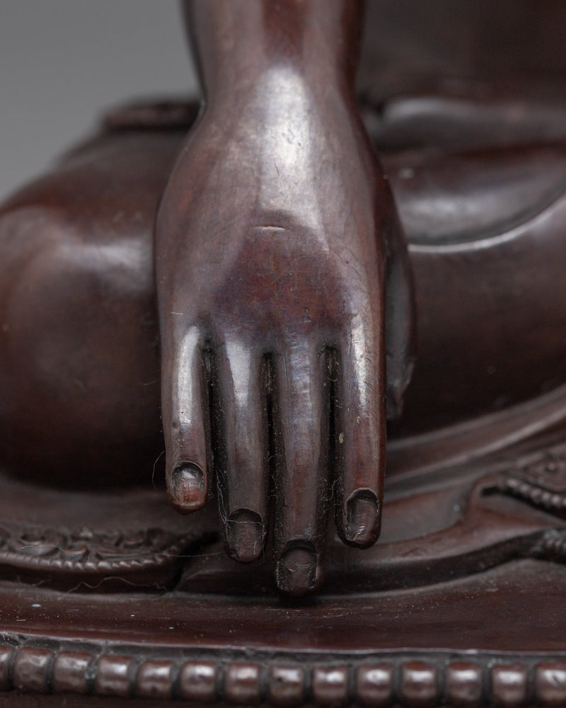 Historical Buddha Shakyamuni Statuette for Meditation | Himalayan Spiritual Buddhist Artwork