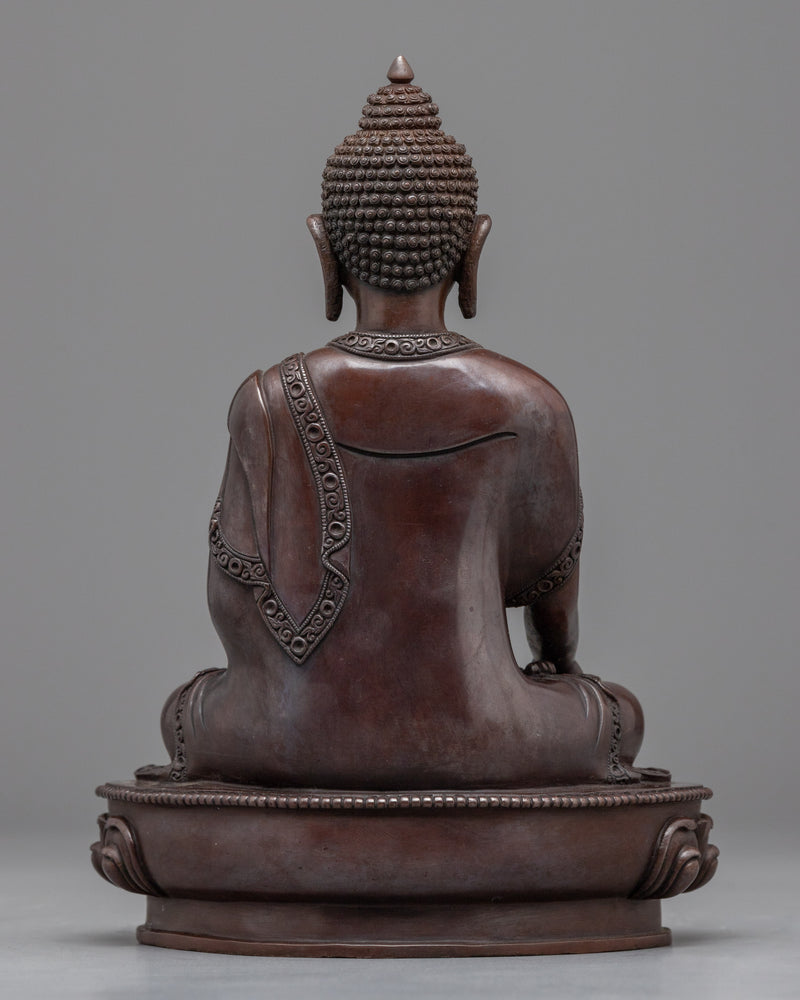 Historical Buddha Shakyamuni Statuette for Meditation | Himalayan Spiritual Buddhist Artwork