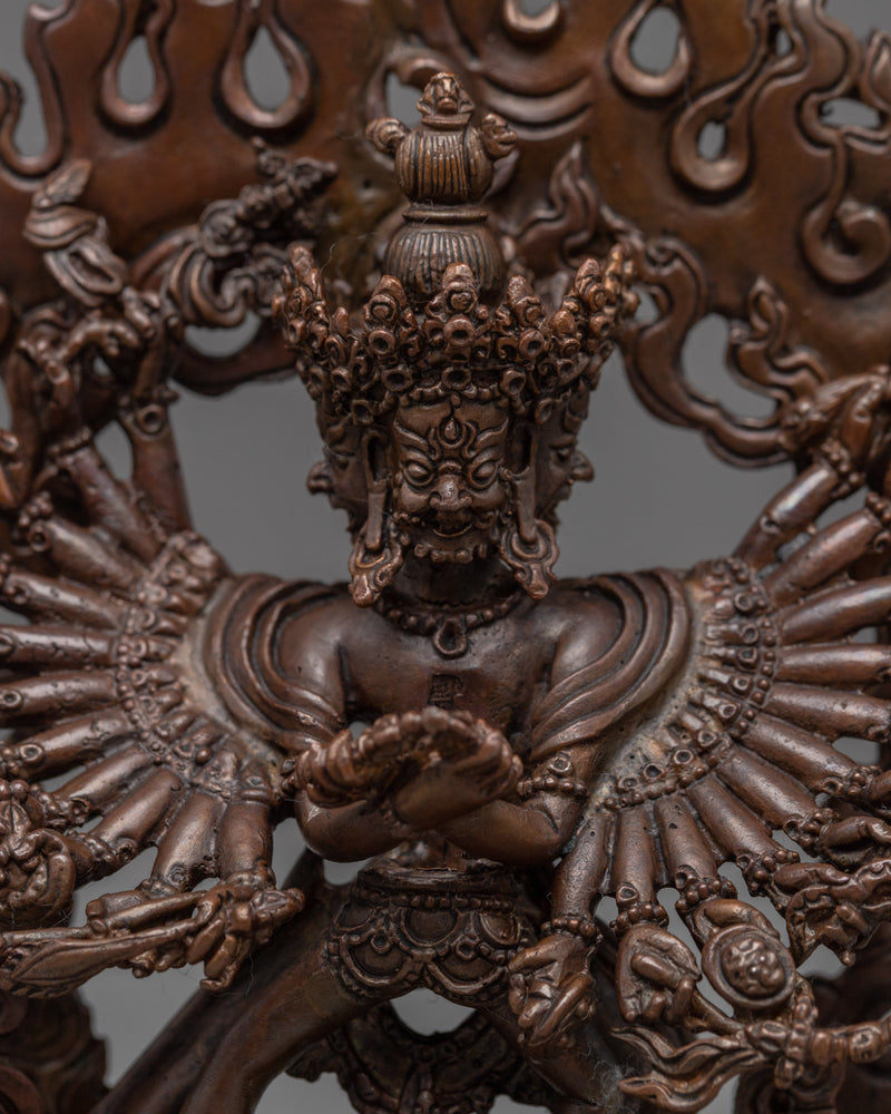 Kalachakra Empowerment Statue | Traditionally Hand Carved Buddhist Art