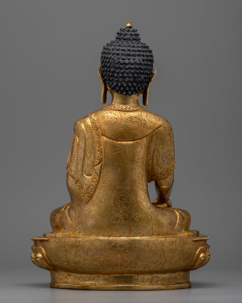 Buddha Shakyamuni Sculpture | Traditional Handcrafted Buddhist Statue