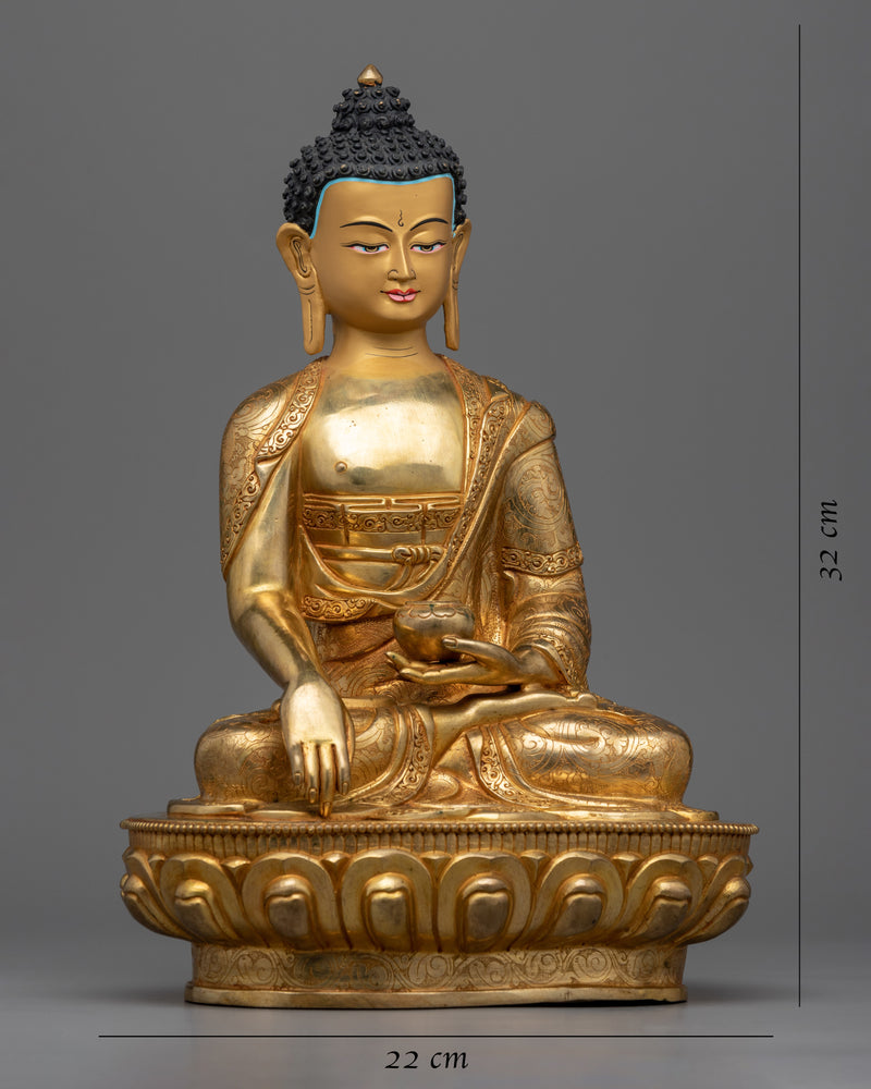 Buddha Shakyamuni Sculpture | Traditional Handcrafted Buddhist Statue