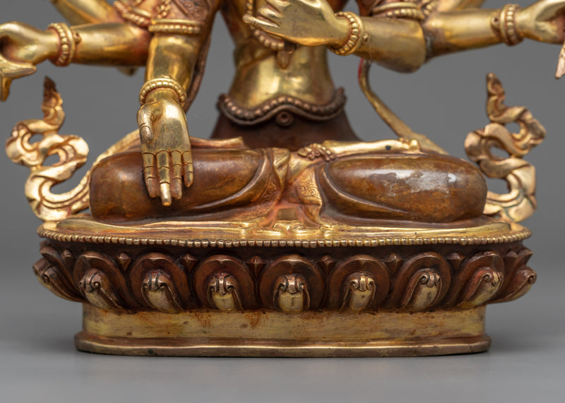 Kadampa Manjushri Sculpture | Manjushri Wielding a Sword Statue