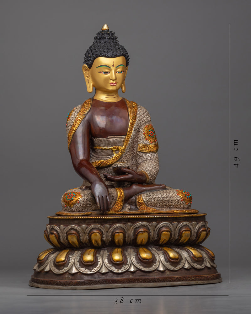 Namo Shakyamuni Buddha Statue | Traditional Handmade Historical Buddha Statue