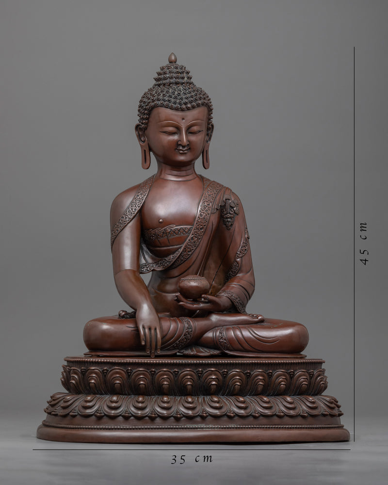 Buddha Shakyamuni Sculpture for Meditation | Traditional Himalayan Buddhist Artwork