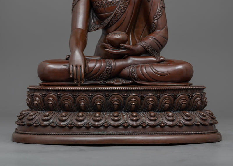 Buddha Shakyamuni Sculpture for Meditation | Traditional Himalayan Buddhist Artwork