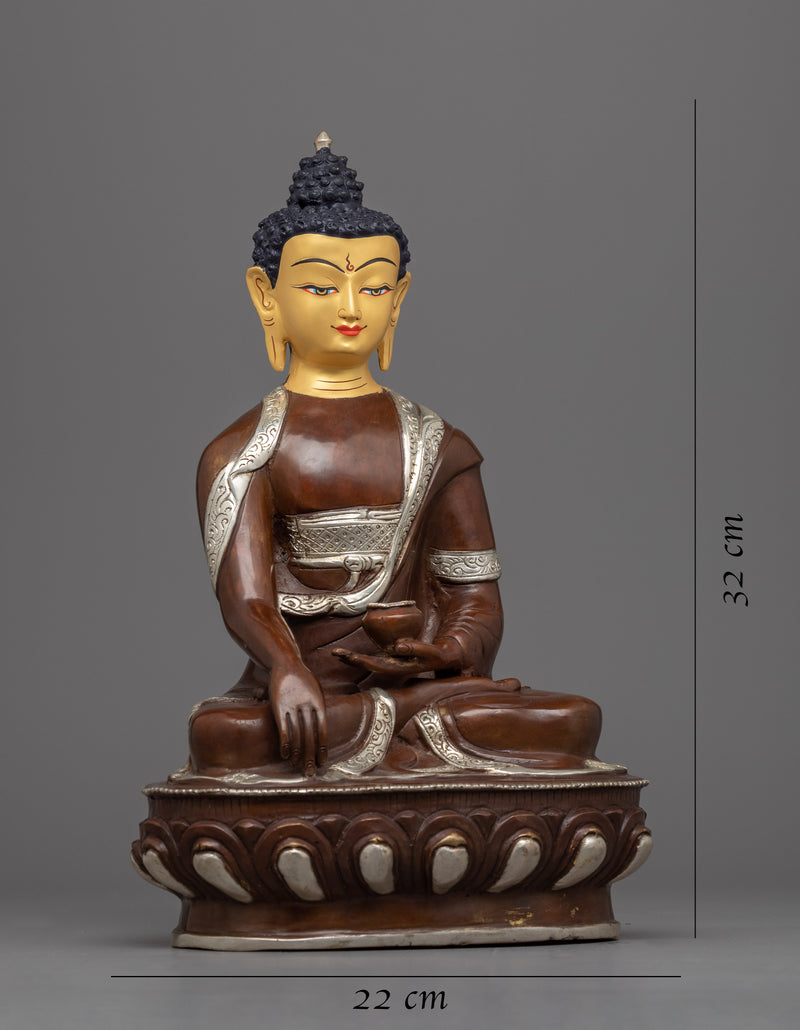 Buddha Shakyamuni Statue | Serenely Seated Buddha Statue Hand-Carved in Nepal