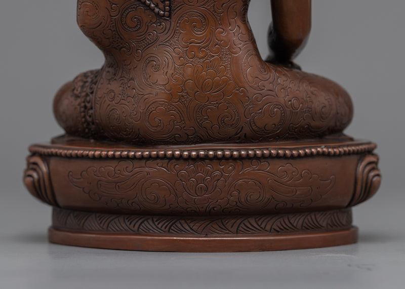 Shakyamuni Buddha Sculpture | Traditional Tibetan Style Buddhist Statue of Buddha