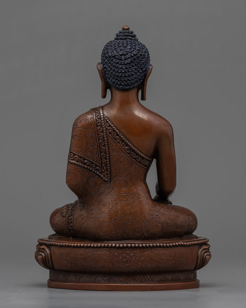 Shakyamuni Buddha Sculpture | Traditional Tibetan Style Buddhist Statue of Buddha