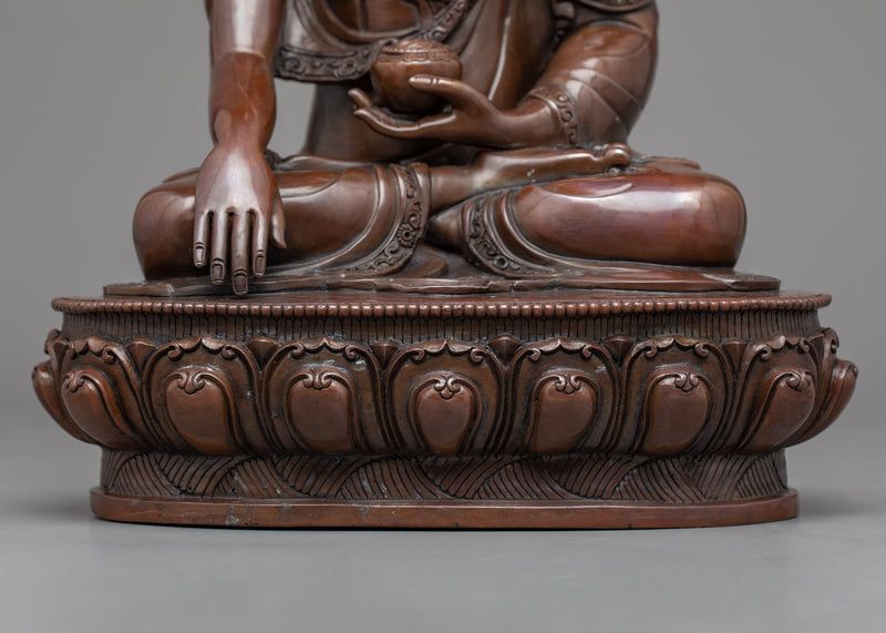 Tibetan Shakyamuni Buddha Sculpture | Traditional Buddhist Art Made in Nepal