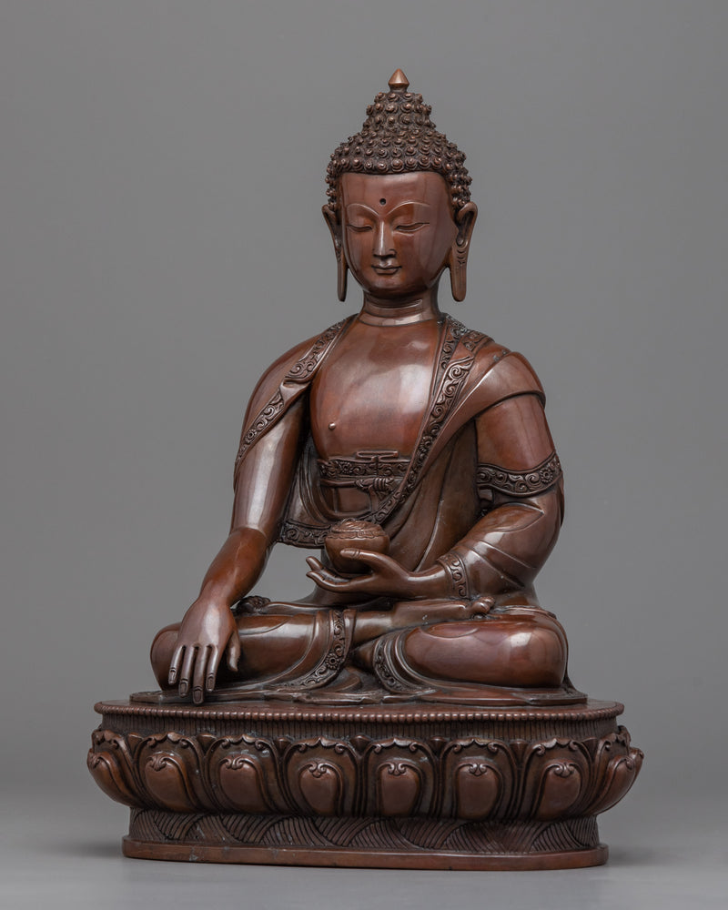 Tibetan Shakyamuni Buddha Sculpture | Traditional Buddhist Art Made in Nepal