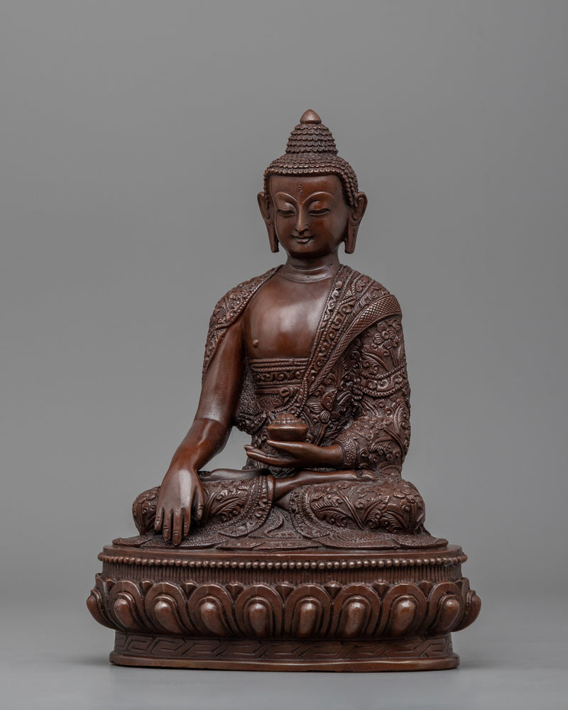 Tibetan Shakyamuni Buddha Statue | Traditional Tibetan Style Buddhist Statue