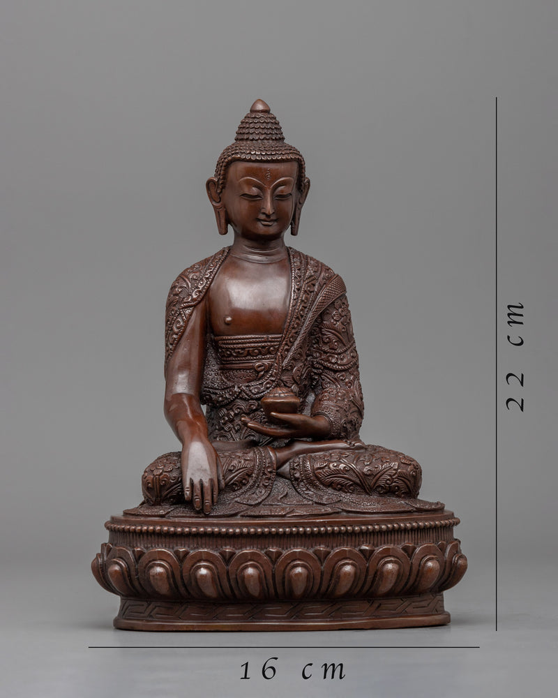 Tibetan Shakyamuni Buddha Statue | Traditional Tibetan Style Buddhist Statue