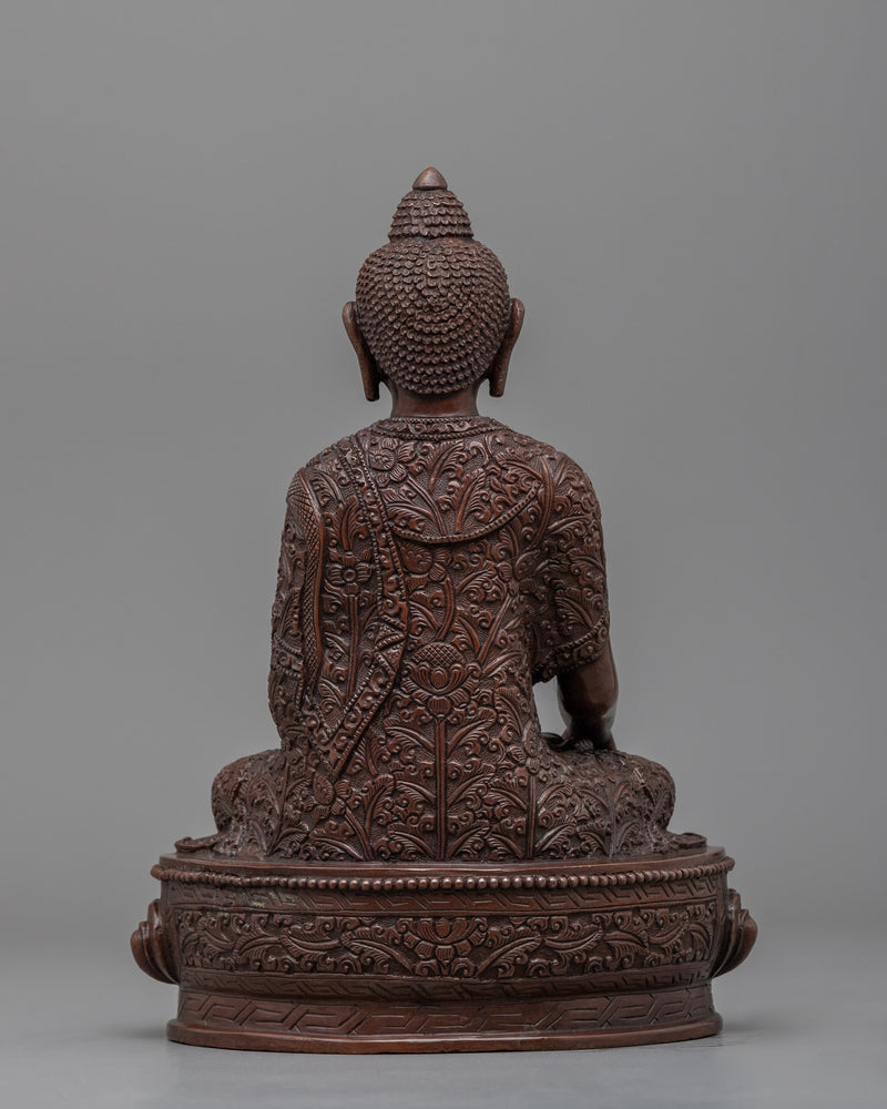 Tibetan Shakyamuni Buddha Statue | Traditional Tibetan Style Buddhist Statue