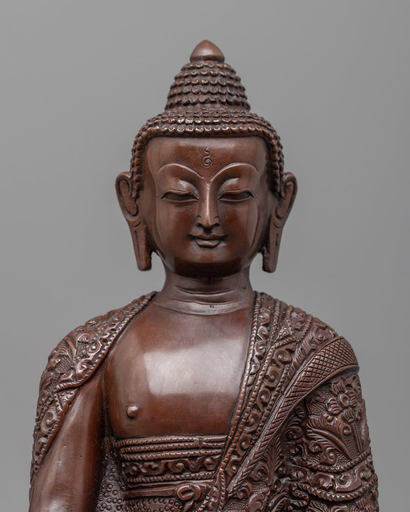 Tibetan Shakyamuni Buddha Statue | Traditional Tibetan Style Buddhist Statue