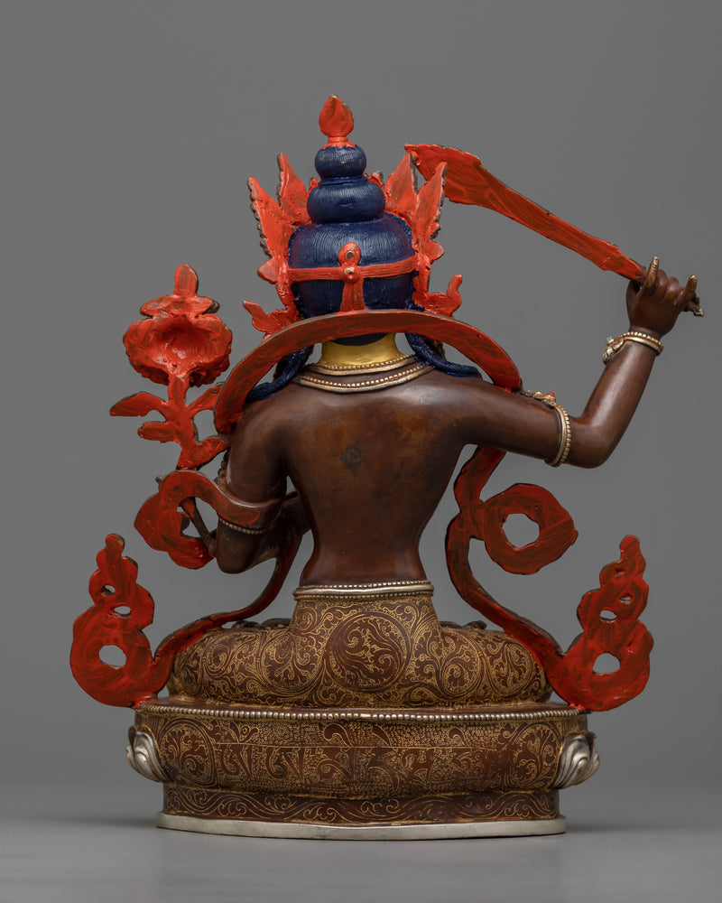 Immerse Yourself in the Wisdom of the Manjughosha Mantra with This Stunning Manjushri Statue