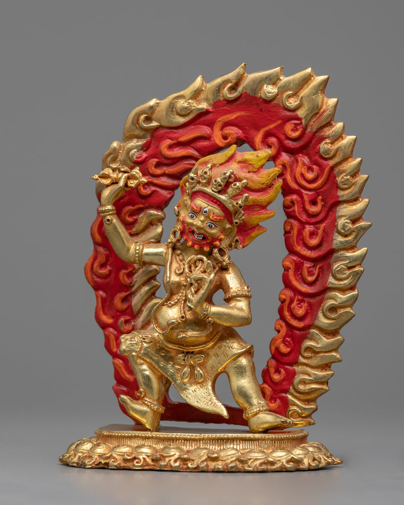 Vajrapani Mantra of Protection | Magnificent Gold Gilded Statue