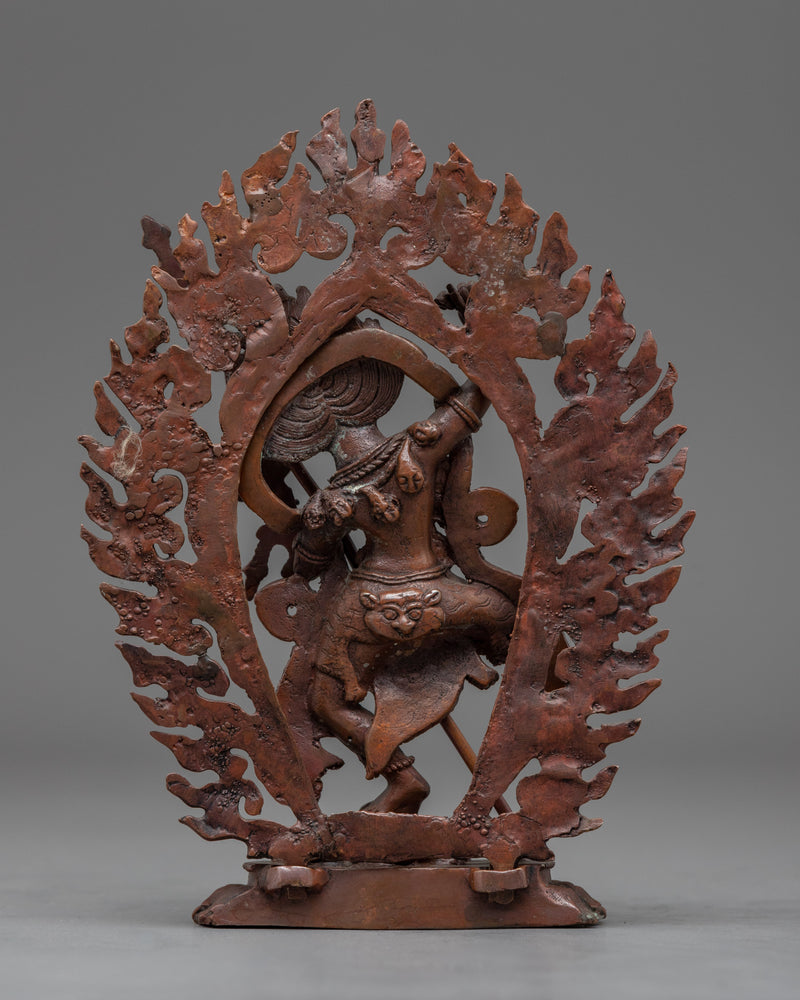 Simhamukha Dakini | Stunning Oxidized Copper Statue