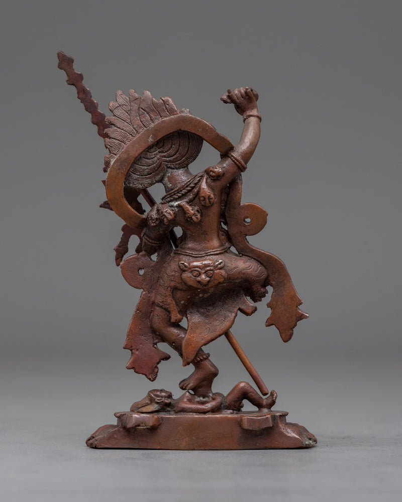 Simhamukha Dakini | Stunning Oxidized Copper Statue