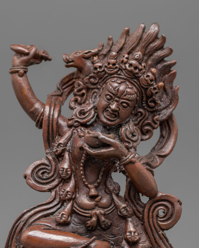 Dorje Phagmo Sculpture | Oxidized Copper Statue