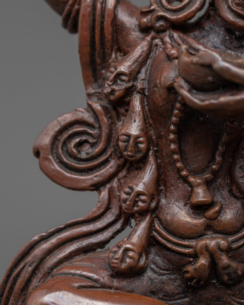 Dorje Phagmo Sculpture | Oxidized Copper Statue