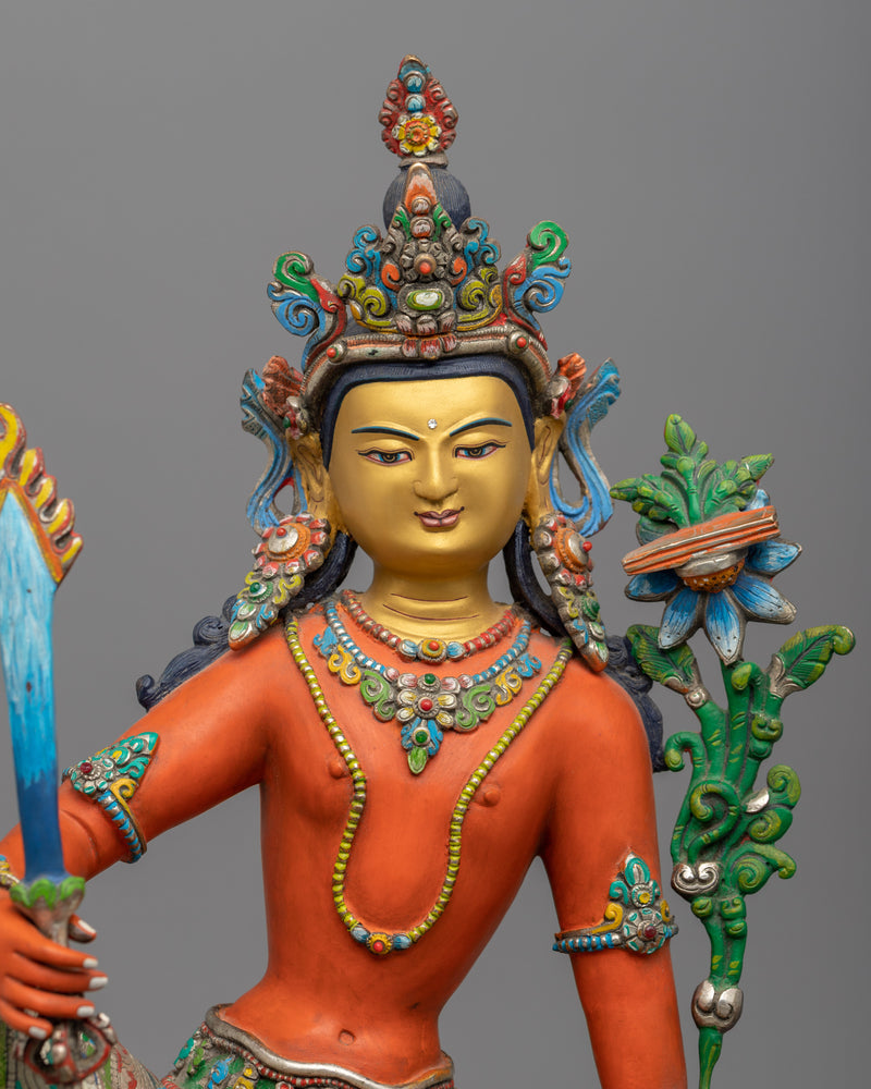 Exquisite Statue for Manjushri Mantra | Wisdom and Clarity