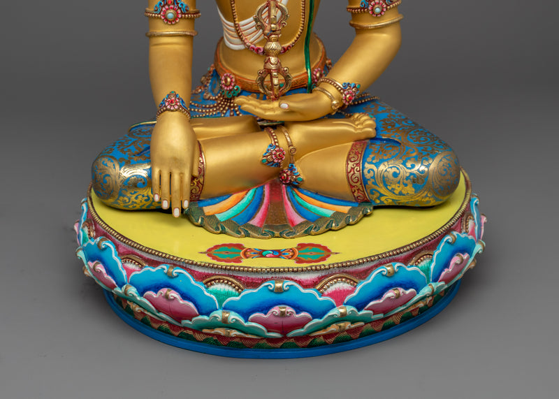 Mitrupa "Buddha Akshobhya": The Unshakable One | 24k Gold Gilded Statue