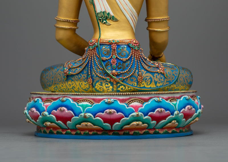 Mitrupa "Buddha Akshobhya": The Unshakable One | 24k Gold Gilded Statue