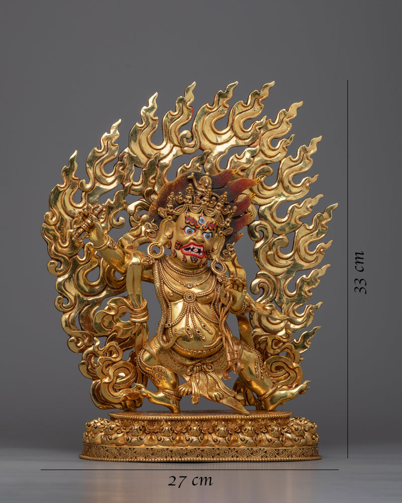 Mahachakra Vajrapani Sculpture | Traditional Handcrafted Buddhist Art